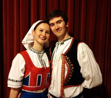 Do Slováckého krúžku chodí Gabrielová společně se svým partnerem. Foto: archiv Andrey Gabrielové