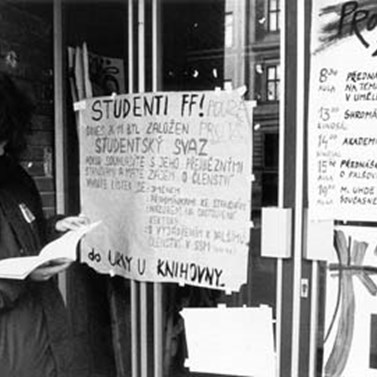 Filozofická fakulta byla centrem stávkového hnutí