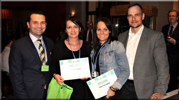 Ing. Dagmar Linnertová, Ph.D. (vpravo) vyhrála 3. místo na mezinárodní konferenci ICFB