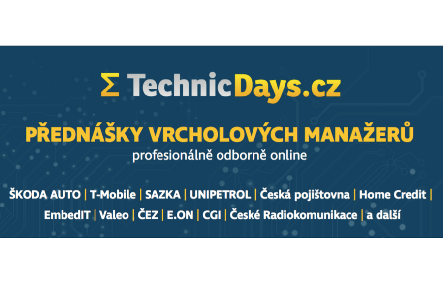 Přednášky vrcholových manažerů TechnicDays