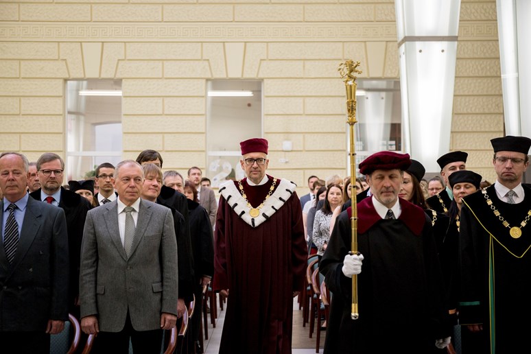 Oslav se zúčastnil i rektor Masarykovy univerzity Mikuláš Bek. Foto: David Kohout