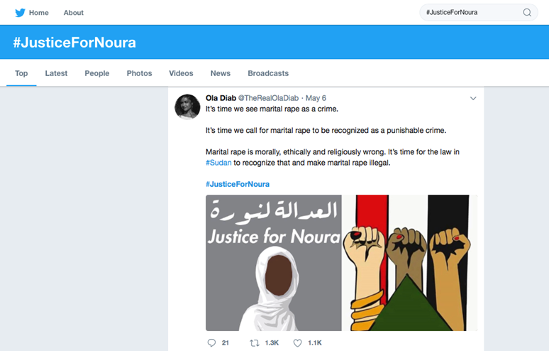 Příběh sledujte na sociálních sítích pod hashtagy #JusticeForNoura a #SaveNoura. Můžete se stát součástí živé komunity, která o osvobození Noury bojuje.