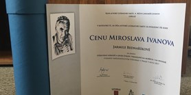 Cena Miroslava Ivanova pro paní docentku Jarmilu Bednaříkovou