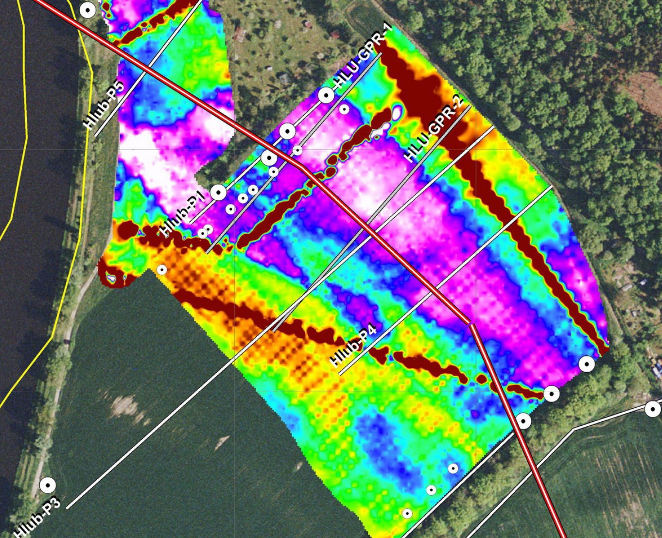 Aplikace dipólového elektromagnetického profilování při mapování zlomů a ověřování mělké geologické stavby