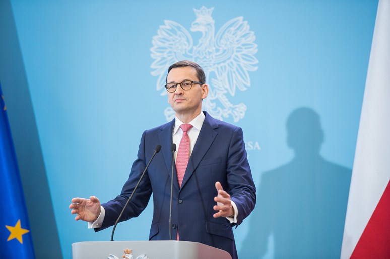 Foto: Polský premiér Mateusz Morawiecki, W. Kompała, Flickr, Public Domain Mark 1.0