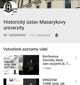 YOUTUBE CHANNEL OF THE DEPARTMENT