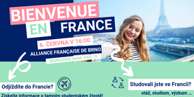 Invitation à « Bienvenue en France à Brno » le 6 juin à 16h à l’Alliance Française de Brno