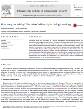 How many are talking? The role of collectivity in dialogic teaching