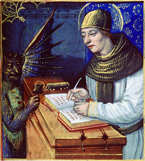 Titivillus ve středověkém rukopise