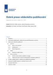 Best practices of scientific publishing (CZ only)