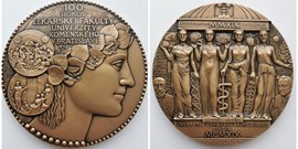Pamětní medaile Univerzity Komenského v&#160;Bratislavě pro LF MU