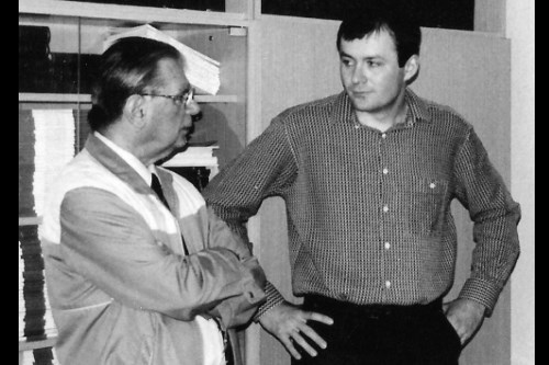 Prof. Rosypal and R. Pantůček, 1994