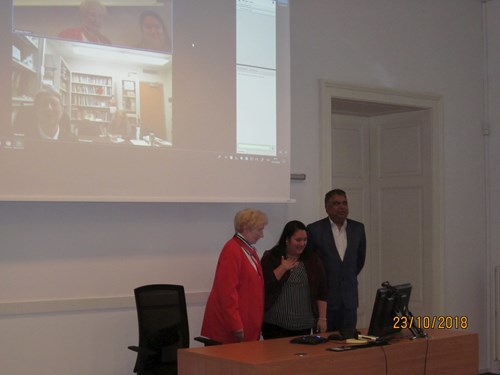Opening Prof. MUDr. Jarmila Siegelová, DrSc., Dr. Bianca Brix, Austria, Assoz. Prof. Nandu Goswami, Austria