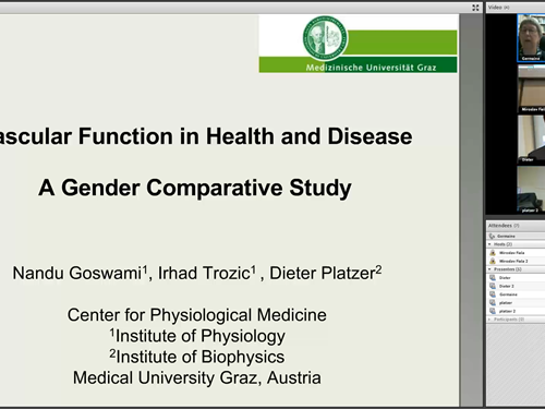 Professor Nandu Goswami, Priv.-Doz. Dr.med. MMedSci PhD., Medical University Graz, Austria, presentation