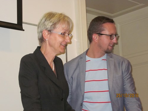 Doc. PharmDr. Petr Babula, Ph.D. and Prof. Marie Novákova, M.D. Ph.D., Masaryk University, discussion