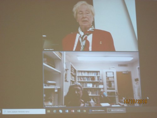 Prof. MUDr. Jarmila Siegelová, DrSc. a Prof. Germaine Cornélissen, University of Minnesota, USA, discussion