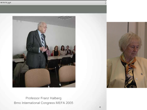 Prof. MUDr. Jarmila Siegelová, DrSc. – historie mezinárodní spolupráce MU s Minnesotou, prezentace na Kongres MEFA v roce 2005