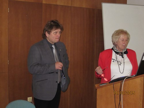 Prof. MUDr. Jarmila Siegelová, DrSc. and prof. MUDr. Petr Dobšák, CSc. – opening.