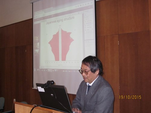 Presentation Professor Tomoyuki Yambe, Ph.D, MD, Tohoku University, Japan.