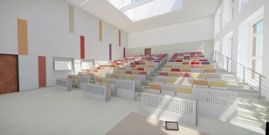 Rekonstrukce přednáškových místností PrF MUNI čeká na zahájení, k&#160;dispozici je i&#160;jejich vizualizace