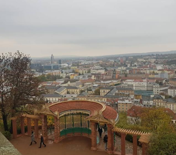 View of Brno with orange buildings, which I like most.