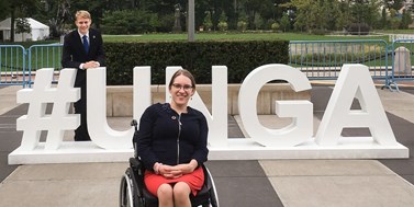Doktorandka na vozíčku zastupuje mládež v OSN