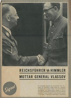 V textu: Generál Vlasov si podává ruku s Heinrichem Himmlerem (1943), neznámý autor, Wikimedia Commons, Public domain