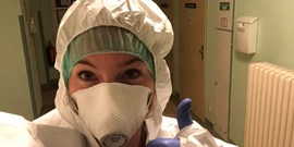 Medička Dominika Rieglová vypomáhá na Klinice infekčních chorob FN Brno