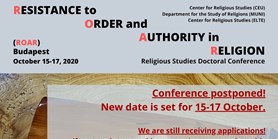 Conference "Resistance to Order and Authority in Religion" in Budapest