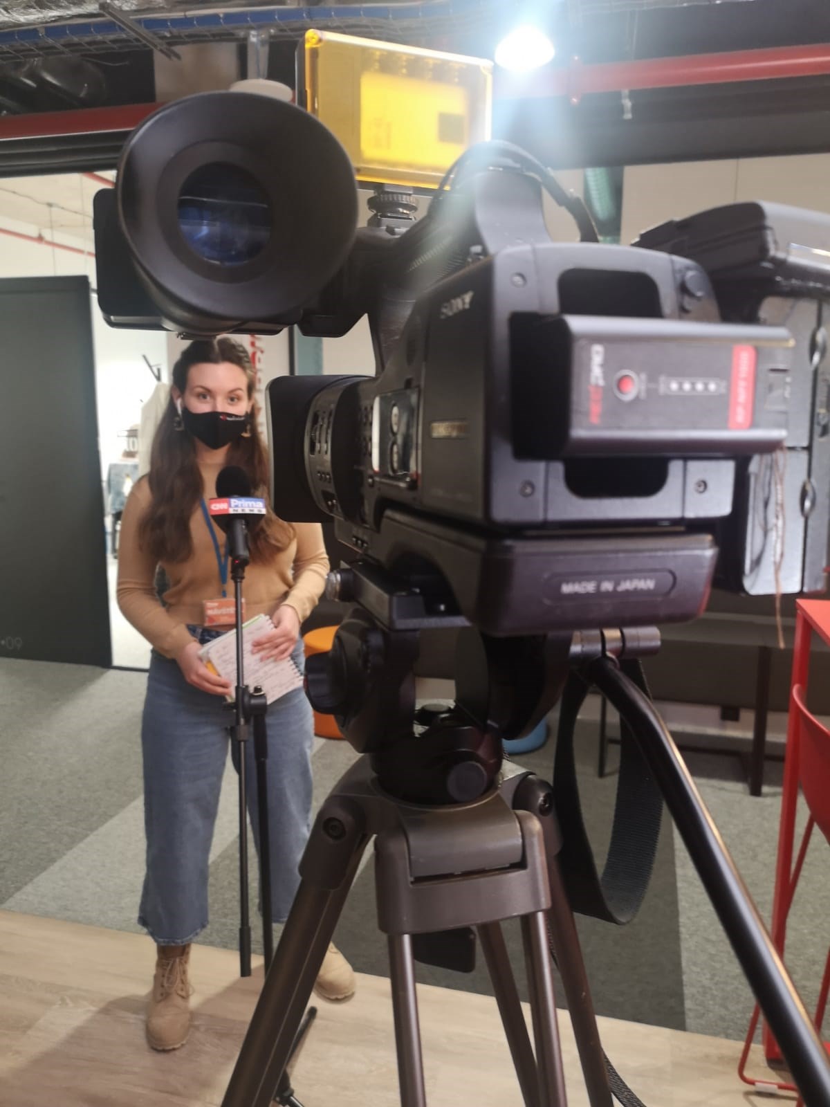 Snem Kriušenko je stát se televizní reportérkou. Zdroj: Anastasija Kriušenko