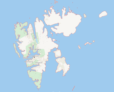 Součástí nového projektu na fakultě sociálních studií bude i terénní výzkum na norském souostroví Svalbard (Špicberky) v Severním ledovém oceánu. Foto: Google Maps