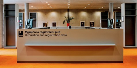 Circulation and Registration Desk on the ground floor