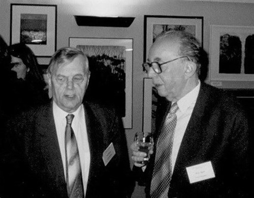 With prof. Sgall at the Bridges and Interfaces conference in Prague (March 1998)