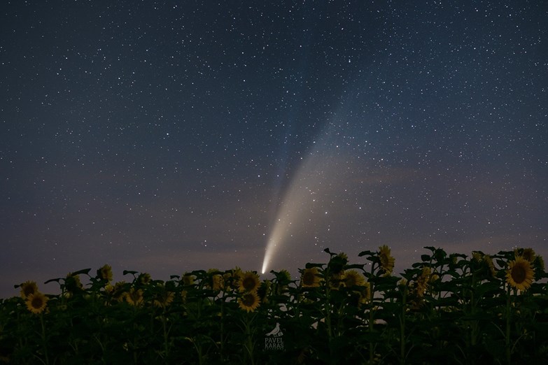 Credit: Pavel Karas, červenec 2020, snímek komety Neowise