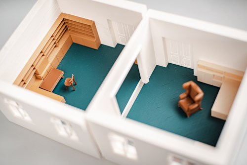 3D model bytového divadla Vlasty Chramostové 