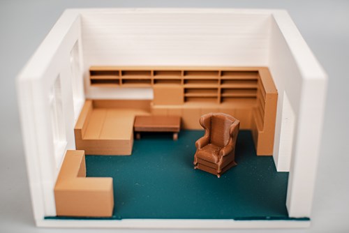 3D model bytového divadla Vlasty Chramostové