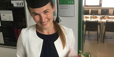 Monika Dúcka has just recieved her PhD