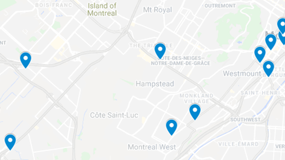 Montreal's ATM network