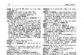 Ukázka z albánsko-anglického slovníku