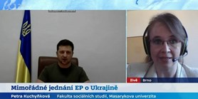 Petra Kuchyňková na ČT 24 o&#160;mimořádném jednání EP o&#160;Ukrajině