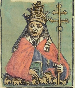 Vyobrazení vzdoropapeže Felixe V. v Norimberské kronice. Foto 2: Amadeus VIII, Duke of Savoy