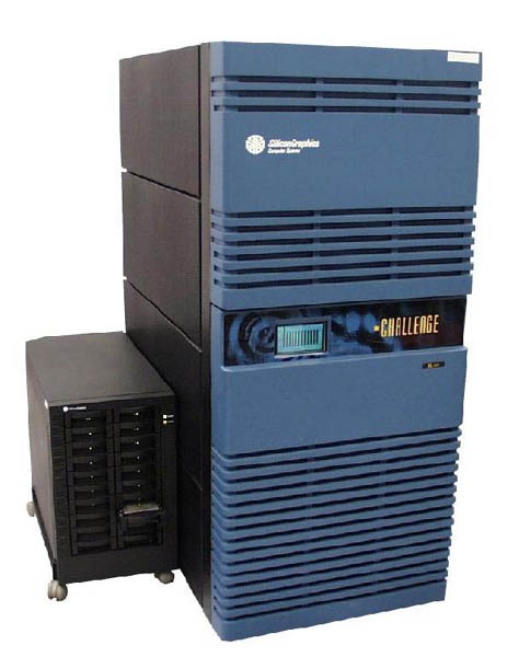 SGI Power Challenge XL with 12 MIPS R10000 processors, the most powerfull computer for the Czech academic community at that time (4.8 GFLOPS), member of the TOP 500 list of the 500 most powerfull computers in the world.