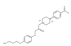 Chemical compound 13: 4‐[3‐(4‐butoxyphenoxy)‐2‐hydroxypropyl]‐1‐(4‐nitrophenyl)piperazine‐1,4‐diium dichloride