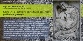 Kamenné sepulkrální památky na Jesenicku pohledem geologie