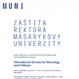 Záštita kongresu International Society for Ethnology and Folklore