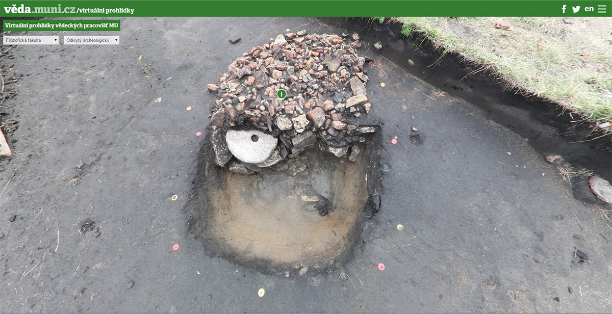 Odkrytý archeologický objekt