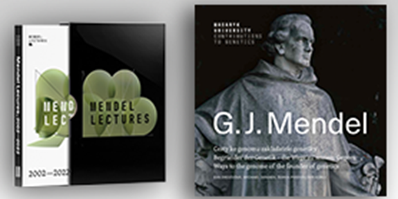 Two books by Munipress for "Mendel 200"