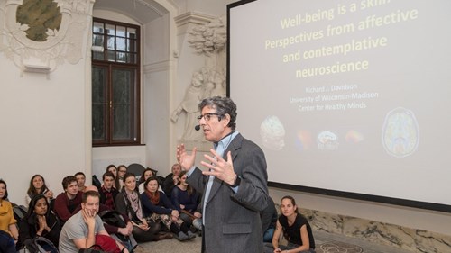Prof. Richard Davidson v Brně, přednáška Well-being is a skill (I.) (březen 2019)