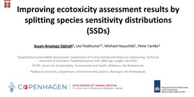 Improving ecotoxicity assessment results by splitting species sensitivity distributions (SSDs)