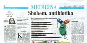 Přečtěte si článek o&#160;antibiotické rezistenci, kterým do Lidových novin přispěl PharmDr. Jakub Treml, Ph.D.